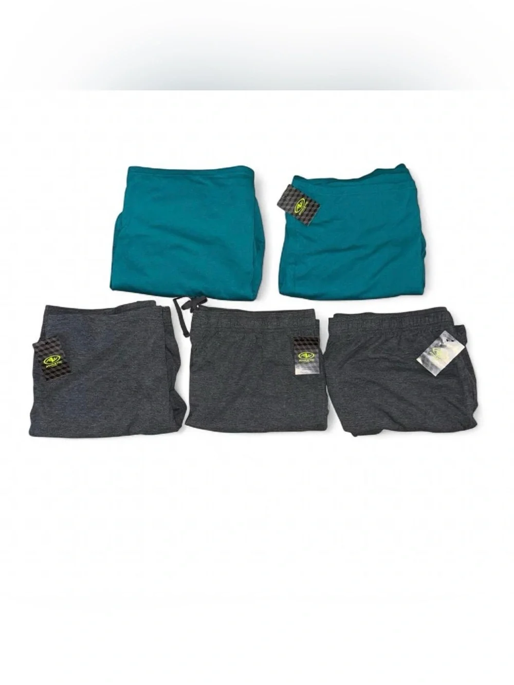 Athletic Works Men’s XL Tri Blend Active Shorts Lot of 5 Gym Lounge Soft NWT - Picture 13 of 14